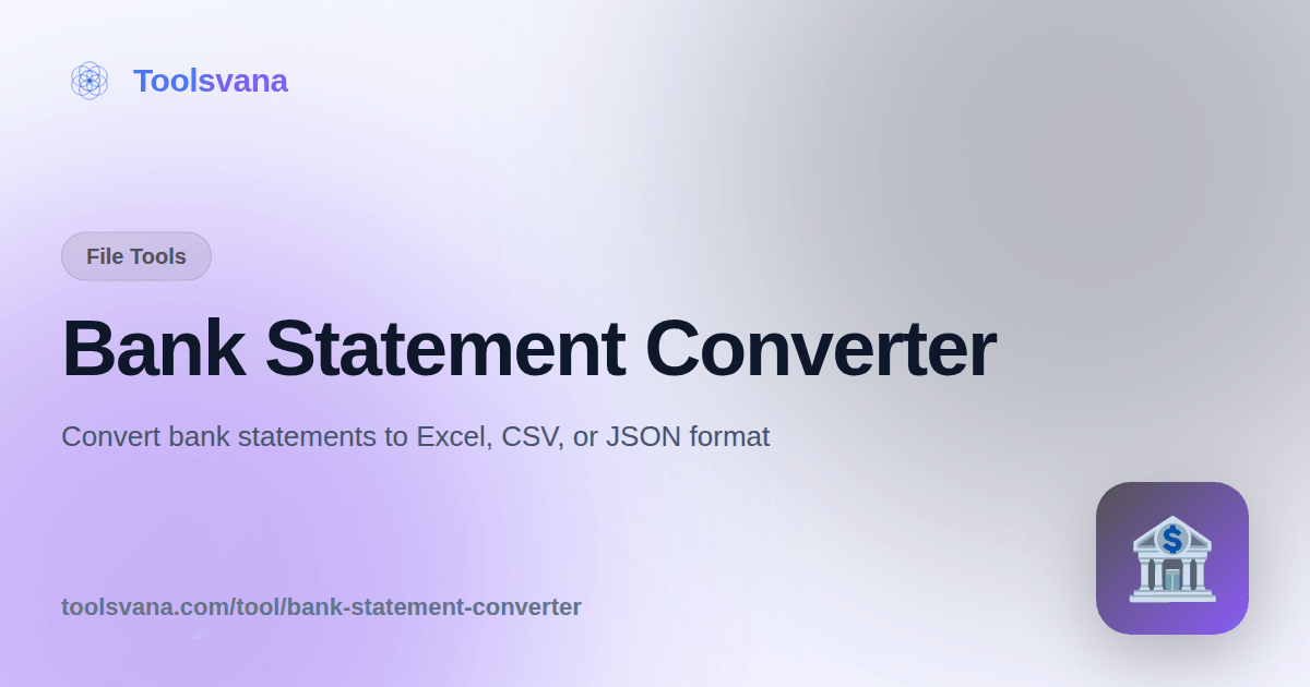 Bank Statement Converter - Convert Bank Statements to Excel, CSV, or ...