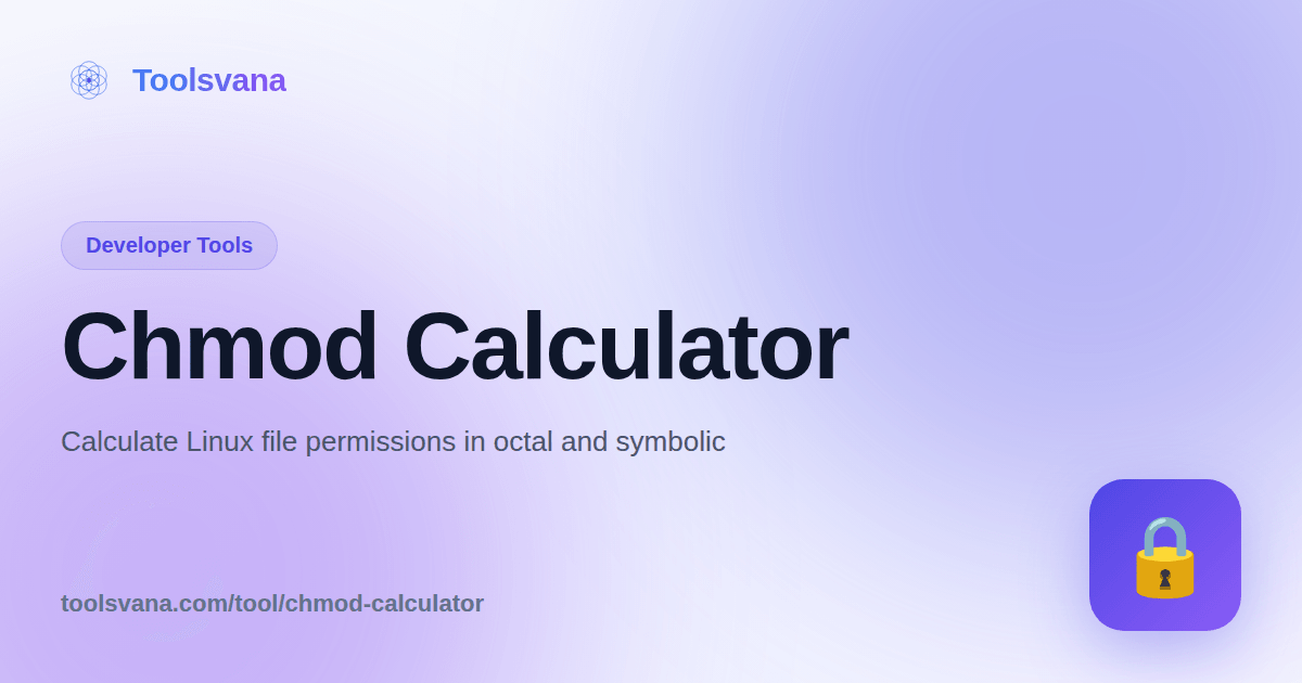 Chmod Calculator - Linux File Permission Calculator - Toolsvana