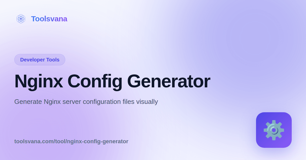 Config Generator Nginx Config Generator - Create Nginx Server Configuration Online ...