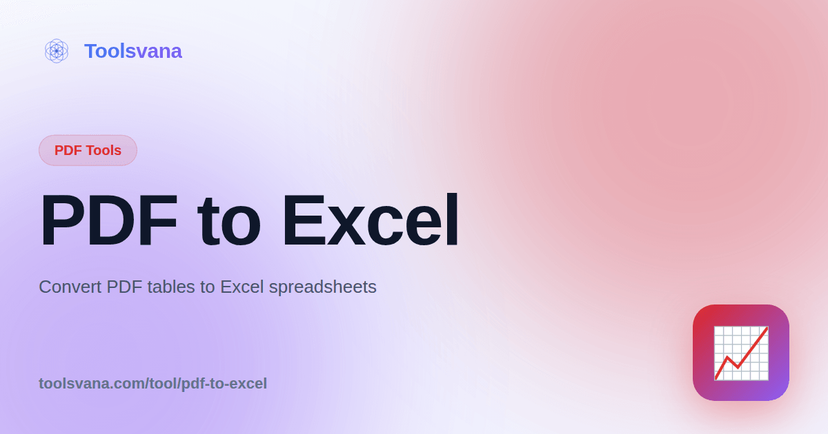 PDF to Excel Converter - Convert PDF Tables to XLS Online Free - Toolsvana