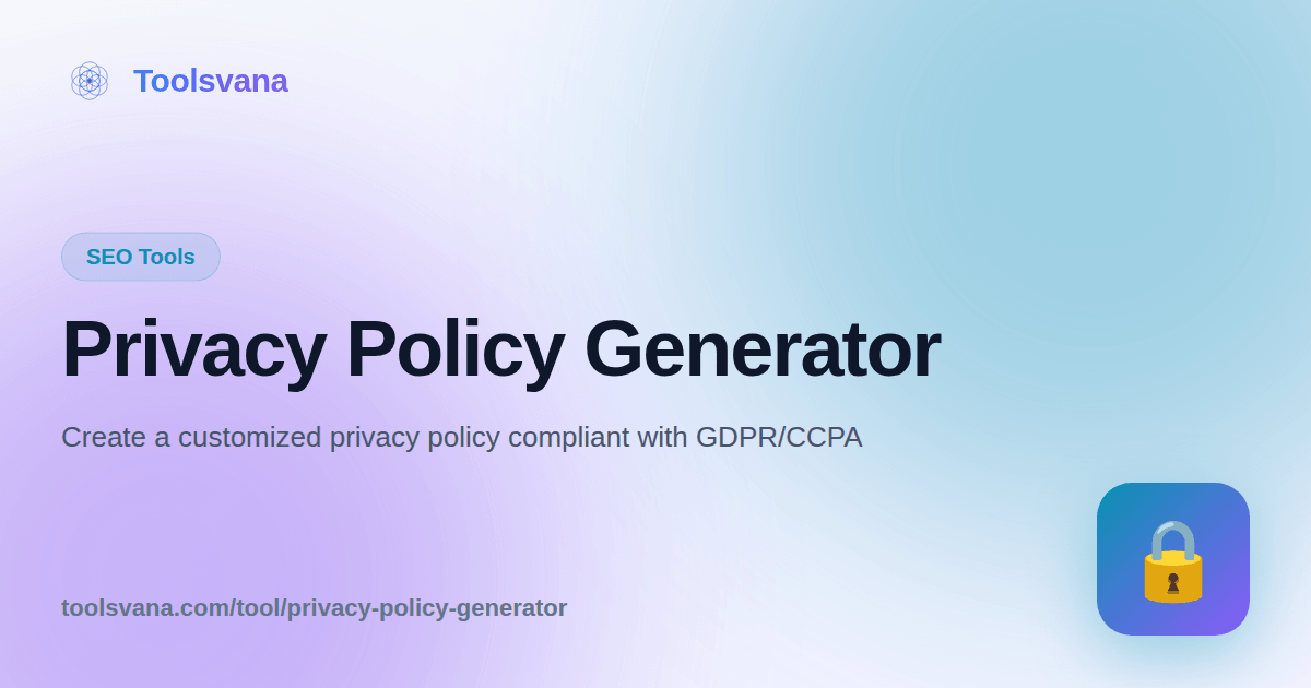 Privacy Policy Generator - Create GDPR & CCPA Compliant Privacy ...