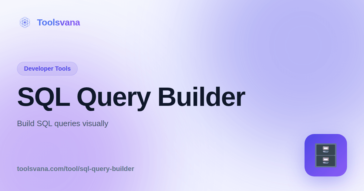 redquerybuilder javascript sql query builder ui |... SQL Query Builder - Build SQL Queries Visually - Toolsvana